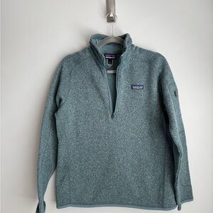 Patagonia Teal 1/4 Zip Fleece Pullover